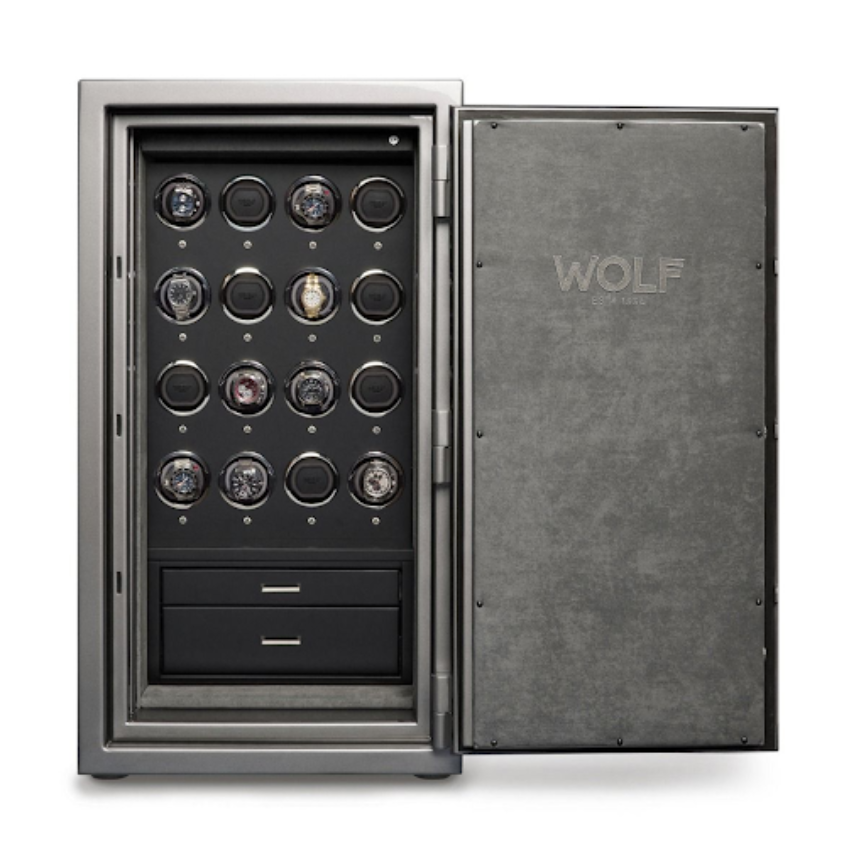 WOLF Hộp xoay Wolf làm bằng da cao cấp với lớp nhung nỉ mềm mịn bên trong